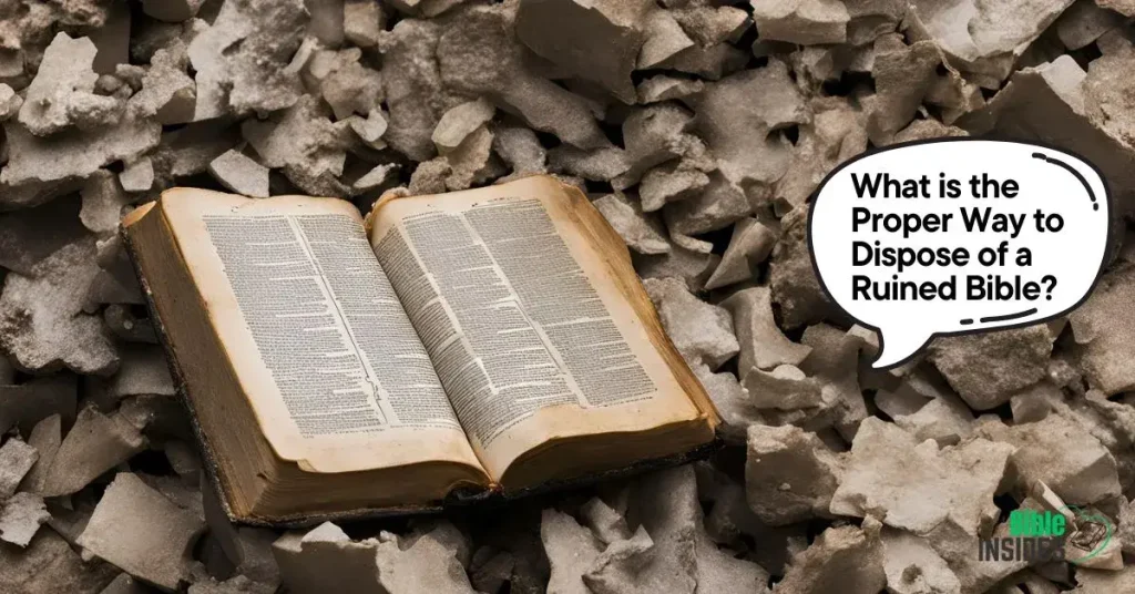 Conclusion of Proper Way to Dispose of a Ruined Bible