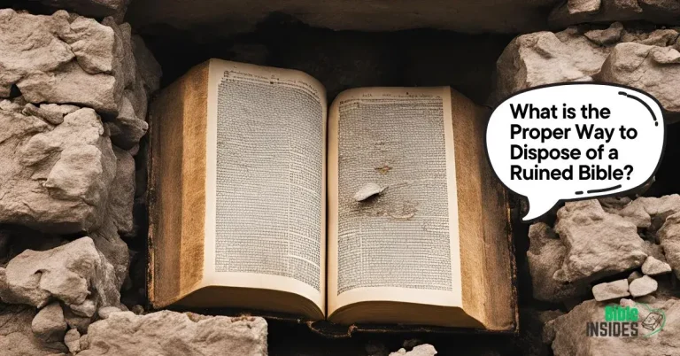 What is the Proper Way to Dispose of a Ruined Bible