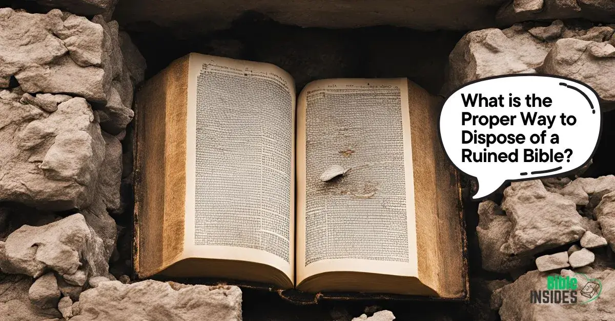 What is the Proper Way to Dispose of a Ruined Bible
