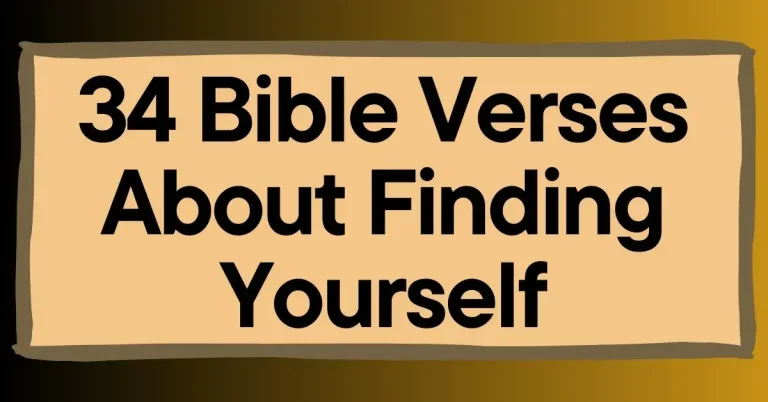 Bible Verses About Finding Yourself