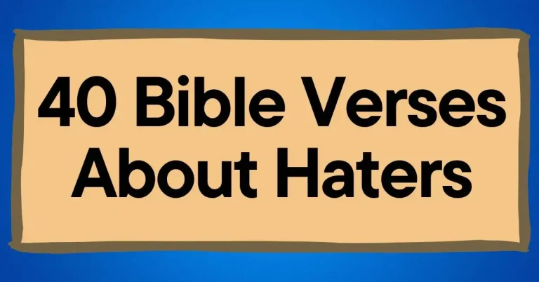 Bible Verses About Haters