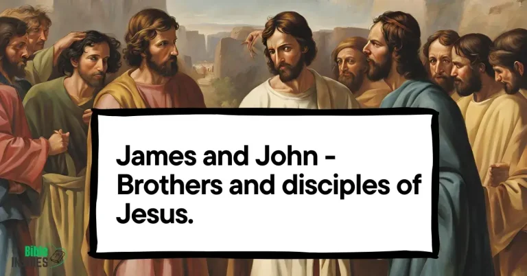 James and John in The Bible